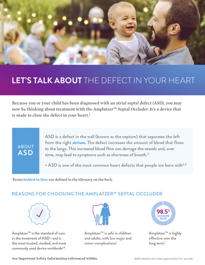 Nonsurgical atrial septal defect closure patient guide